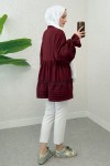 Fisto Detaylı Tunik 2208 - BORDO