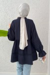 Fisto Detaylı Tunik 2208 - LACİVERT