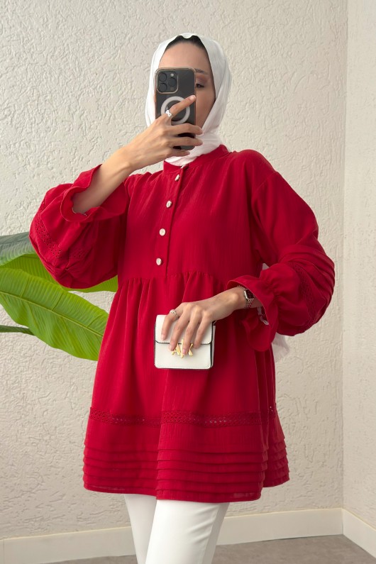 Fisto Detaylı Tunik 2208 - NAR