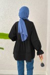 Fisto Detaylı Tunik 2208 - SİYAH Fisto Detaylı Tunik 2208 - SİYAH