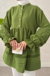 Fisto Detaylı Tunik 2208 - YEŞİL