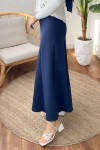 Parçalı Scuba Etek 2209 - LACİVERT