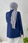 Tek Düğmeli Blazer Ceket 2210 - LACİVERT