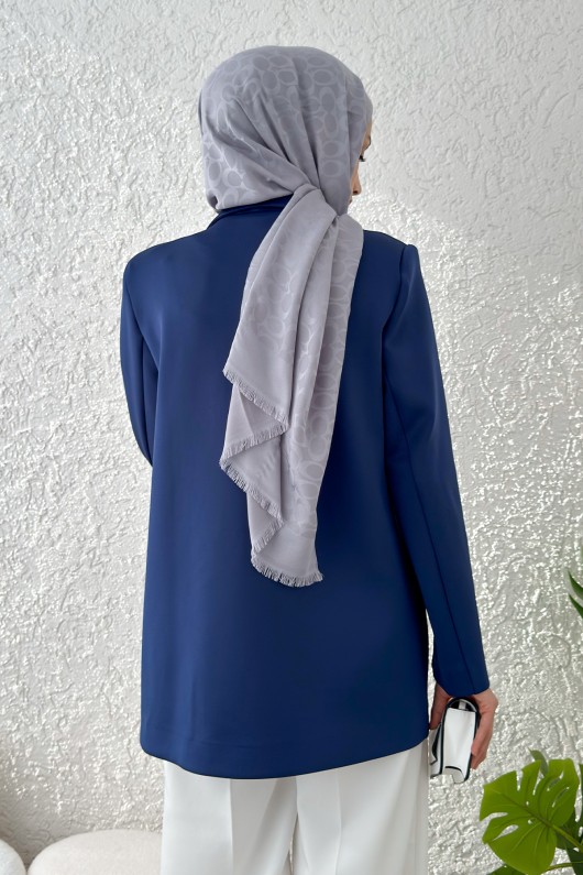 Tek Düğmeli Blazer Ceket 2210 - LACİVERT