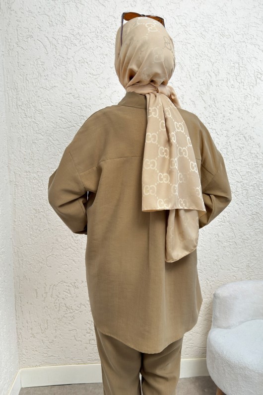 Etek Ucu Büzgülü Takım 2212 - VİZON