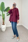 Bolero Detaylı Tunik 2213 - BORDO