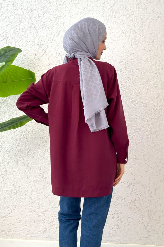 Bolero Detaylı Tunik 2213 - BORDO