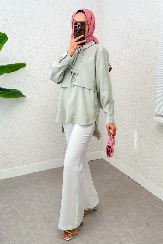 Bolero Detaylı Tunik 2213 - SU YEŞİLİ Bolero Detaylı Tunik 2213 - SU YEŞİLİ