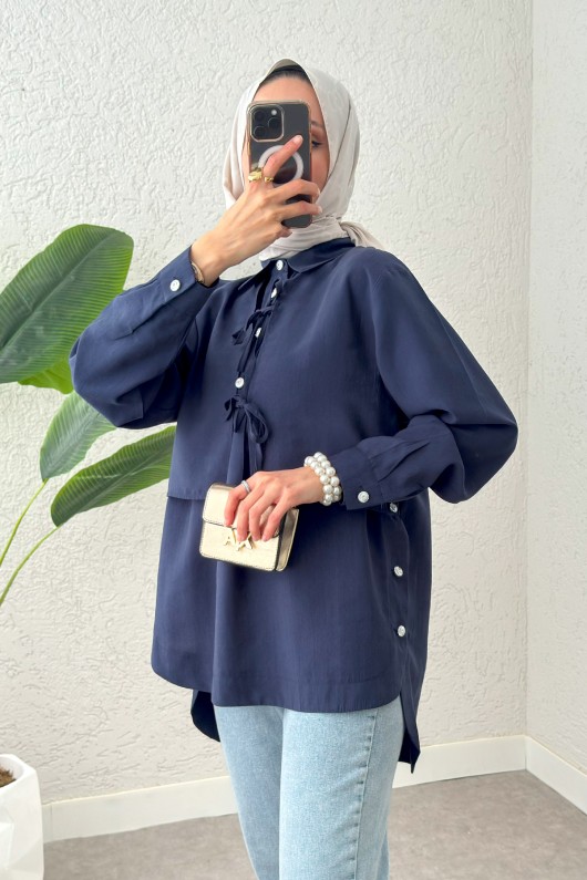 Bolero Detaylı Tunik 2213 - LACİVERT