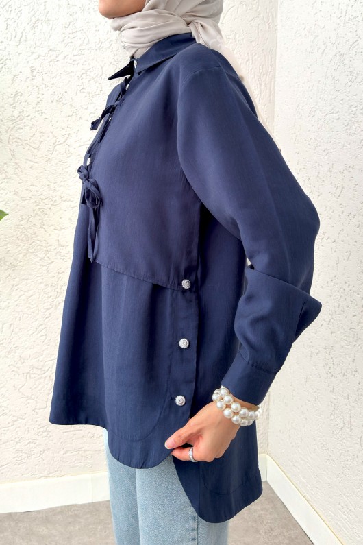 Bolero Detaylı Tunik 2213 - LACİVERT