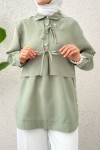 Bolero Detaylı Tunik 2213 - MİNT YEŞİLİ