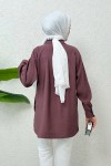 Bolero Detaylı Tunik 2213 - VİŞNE ÇÜRÜĞÜ
