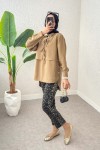 Bolero Detaylı Tunik 2213 - VİZON