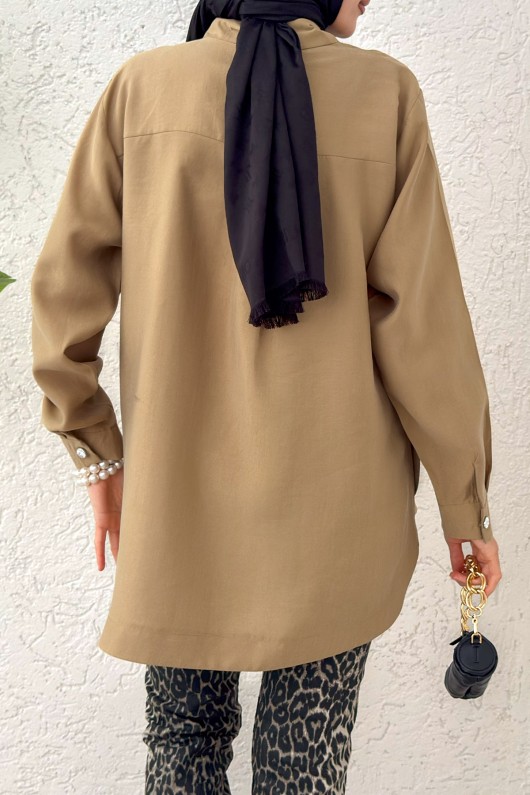Bolero Detaylı Tunik 2213 - VİZON