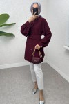 Entegre Kuşaklı Tunik 2217 - BORDO