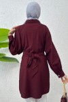 Entegre Kuşaklı Tunik 2217 - BORDO