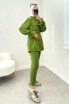 Bel ve Kol Büzgülü Takım 2223 - FISTIK YEŞİLİ
