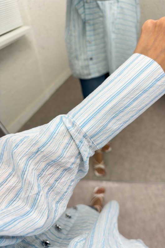 Çapraz Düğmeli Tunik 2231 - BEBE MAVİSİ