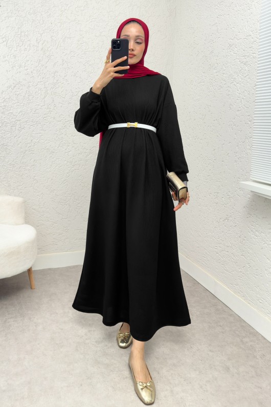 Abaya Tesettür Elbise 2239 - SİYAH
