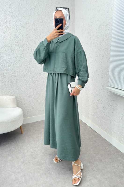 Bolerolu Elbise Takım 2240 - MİNT YEŞİLİ Bolerolu Elbise Takım 2240 - MİNT YEŞİLİ