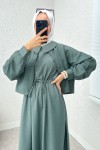 Bolerolu Elbise Takım 2240 - MİNT YEŞİLİ Bolerolu Elbise Takım 2240 - MİNT YEŞİLİ
