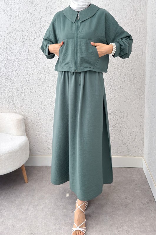 Bolerolu Elbise Takım 2240 - MİNT YEŞİLİ Bolerolu Elbise Takım 2240 - MİNT YEŞİLİ