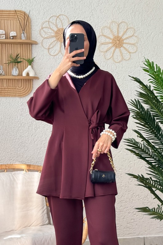 22493 Pensli Scuba İkili Takım - BORDO 22493 Pensli Scuba İkili Takım - BORDO