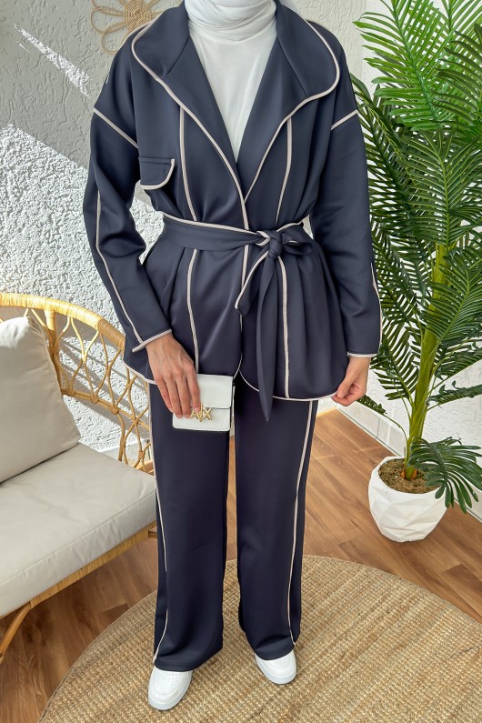 22495 Biyeli Scuba İkili Takım - LACİVERT