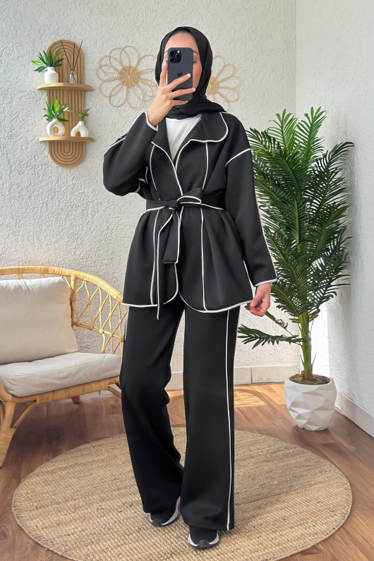 22495 Biyeli Scuba İkili Takım - SİYAH