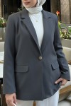 Scuba Blazer Ceket 2272 - ANTRASİT Scuba Blazer Ceket 2272 - ANTRASİT
