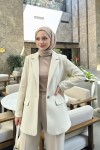 Scuba Blazer Ceket 2272 - TAŞ RENGİ