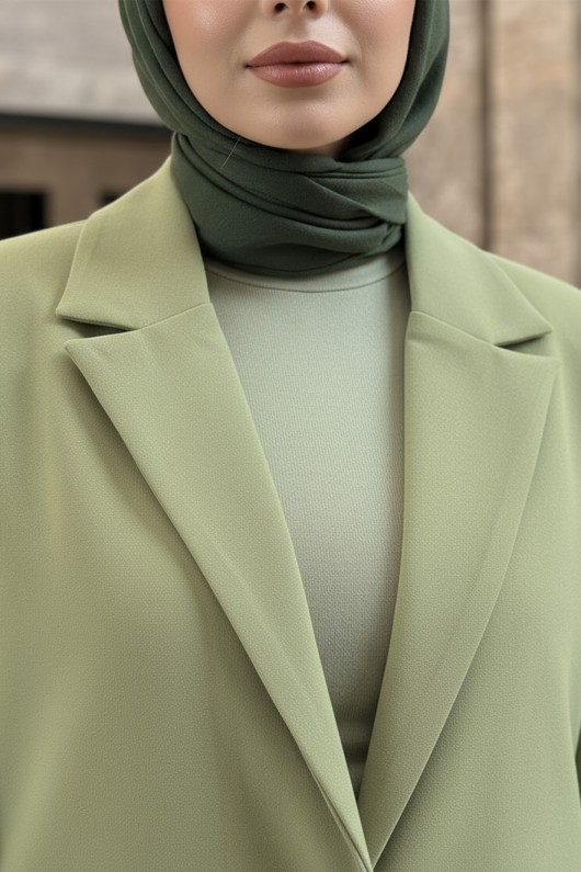 Scuba Blazer Ceket 2272 - HAKİ