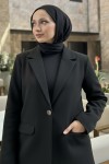 Scuba Blazer Ceket 2272 - SİYAH Scuba Blazer Ceket 2272 - SİYAH