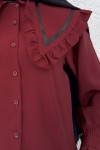 Büyük Bebe Yakalı Gömlek 2278 - BORDO
