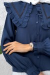 Büyük Bebe Yakalı Gömlek 2278 - LACİVERT