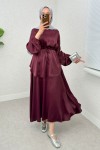 Saten Etekli Takım 2283 - BORDO Saten Etekli Takım 2283 - BORDO