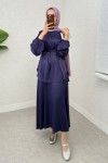 Saten Etekli Takım 2283 - LACİVERT