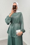 Saten Etekli Takım 2283 - MİNT YEŞİLİ