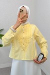 Fırfır Detaylı Gömlek 2287 - SARI