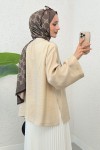 İp Bağcıklı Kimono 2297 - BEJ