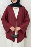 İp Bağcıklı Kimono 2297 - BORDO