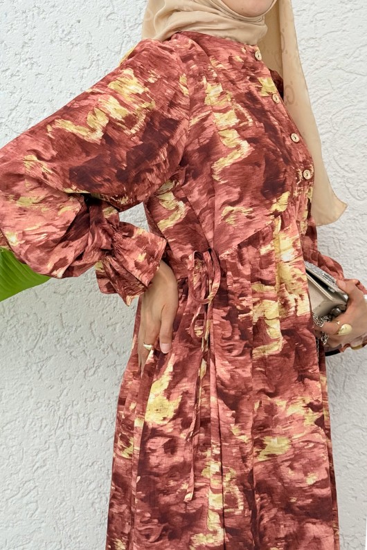 Batik Desen Viscon Elbise 2310 - MERCAN