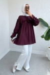 Brode Detaylı Tunik 2311 - BORDO