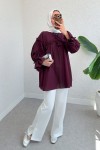 Brode Detaylı Tunik 2311 - BORDO