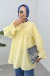 Brode Detaylı Tunik 2311 - SARI Brode Detaylı Tunik 2311 - SARI