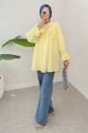 Brode Detaylı Tunik 2311 - SARI Brode Detaylı Tunik 2311 - SARI