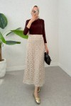 Dantel Tesettür Etek 2316 - BEJ