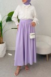 Çan Kesim Kloş Etek 2323 - LİLA