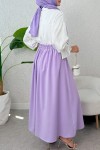 Çan Kesim Kloş Etek 2323 - LİLA