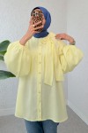 Omuz Fiyonklu Tunik 2327 - SARI